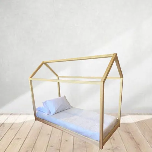 Cama Montessori en Madera natural - Dormitorio, Uruguay | Fabrica Italiana