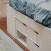 Cama Madera Maciza Con Cajones - Queen - Blanco - Dormitorio, Uruguay | Ecowood, vista 11 de 14