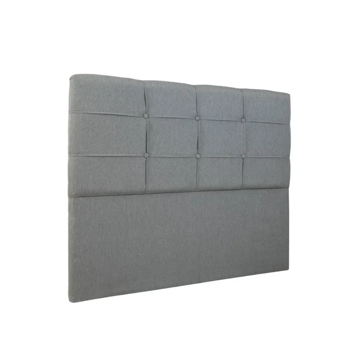 Respaldo Oxford - Plaza y Media - Gris en Gris - Respaldos de cama, Uruguay | Ecowood, vista 4