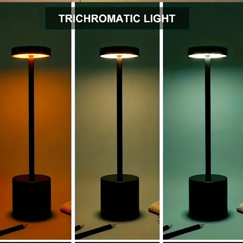 Lampara de mesa Iris recargable USB en Negro - Lámparas de mesa, Uruguay | Alta Gracia Deco, vista 6