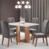 Juego Comedor Mesa 4 Sillas Carvalho/blanco Vicenza en MIEL OFF WHITE - Mesas de living, Uruguay | Soy Hogar, vista 4 de 4