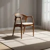 Silla De Comedor Madera-y-tela Natural-beige Carlo en Beige - Sillas, Uruguay | Divino, vista 1 de 3