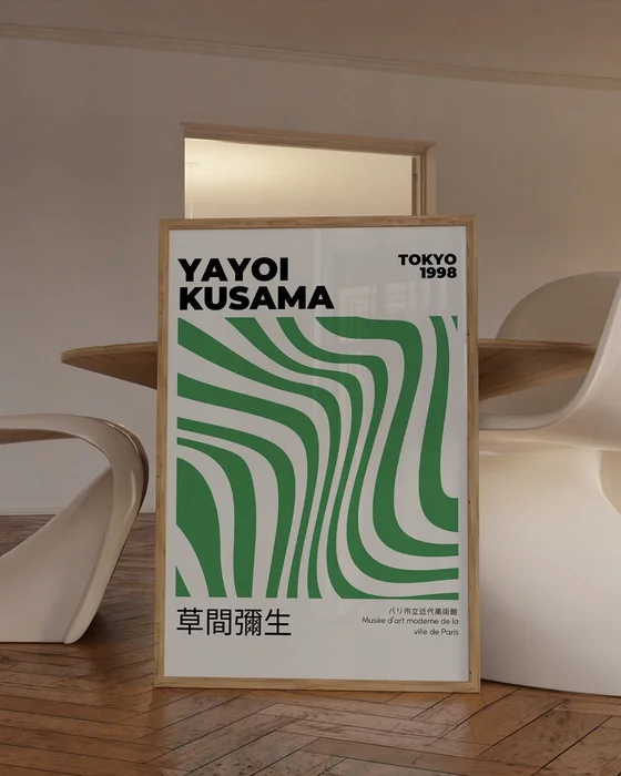 Yayoi Kusama - Green waves en Multicolor - Láminas, Uruguay | La Cuadrería, vista 2
