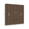 Ropero 6 puertas - Malbec en Marrón - Roperos y placares, Uruguay | La Cueva Muebles, vista 3 de 3