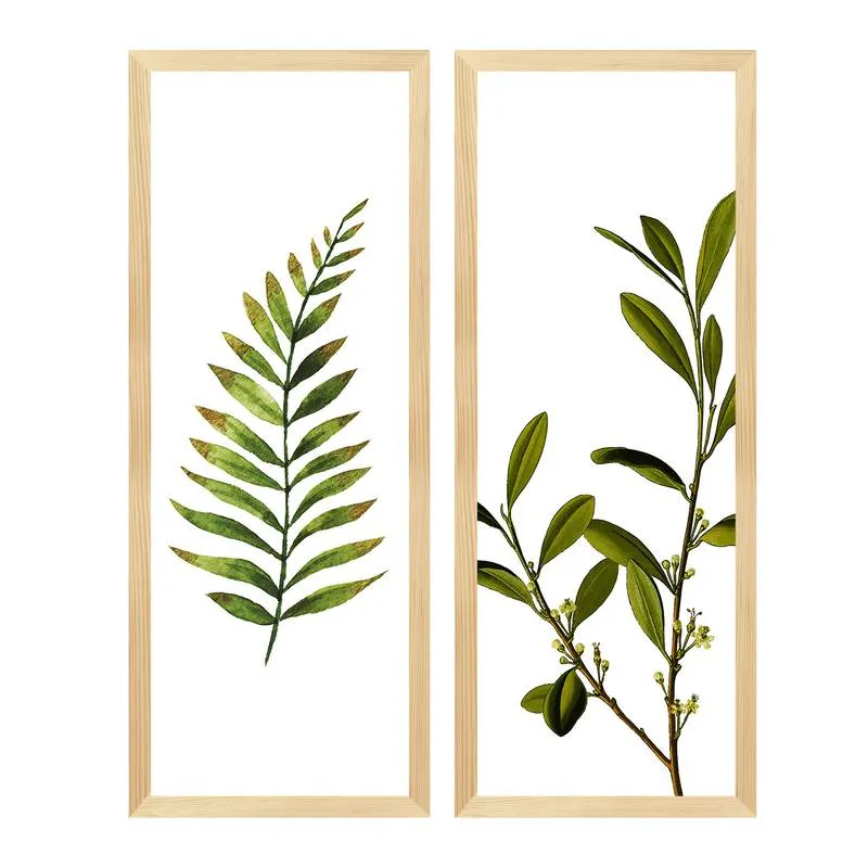 Set 2 Cuadros / Láminas decorativas Hojas y Plantas 3 - Decoración de pared, Uruguay | Alta Gracia Deco
