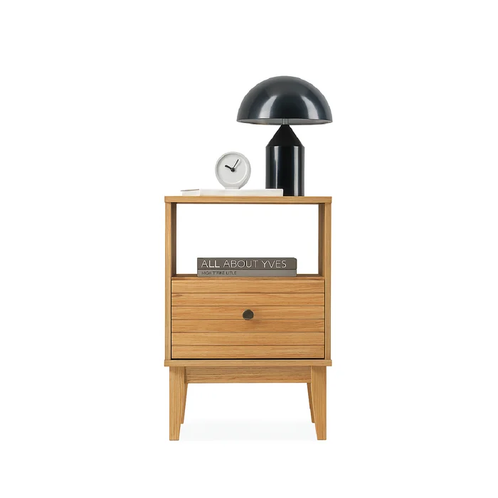 Mesa De Luz 2 Cajones MB1041 en Amarillo - Mesas de luz, Uruguay | Muebles Express