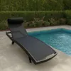 Reposera Milano - Gris en Negro - Muebles para el exterior, Uruguay | La Cueva Muebles, vista 1 de 2