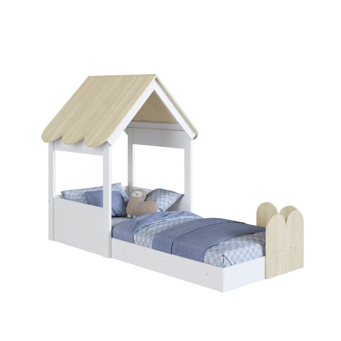 Cama Gretel – Beige en Blanco - Dormitorio, Uruguay | RM Muebles y Deco, vista 5
