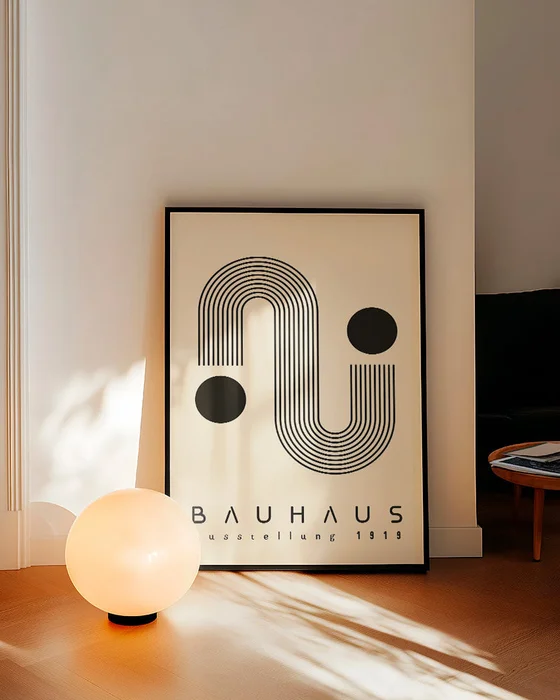 Bauhaus - Black & white N.03 en Beige - Láminas, Uruguay | La Cuadrería, vista 2