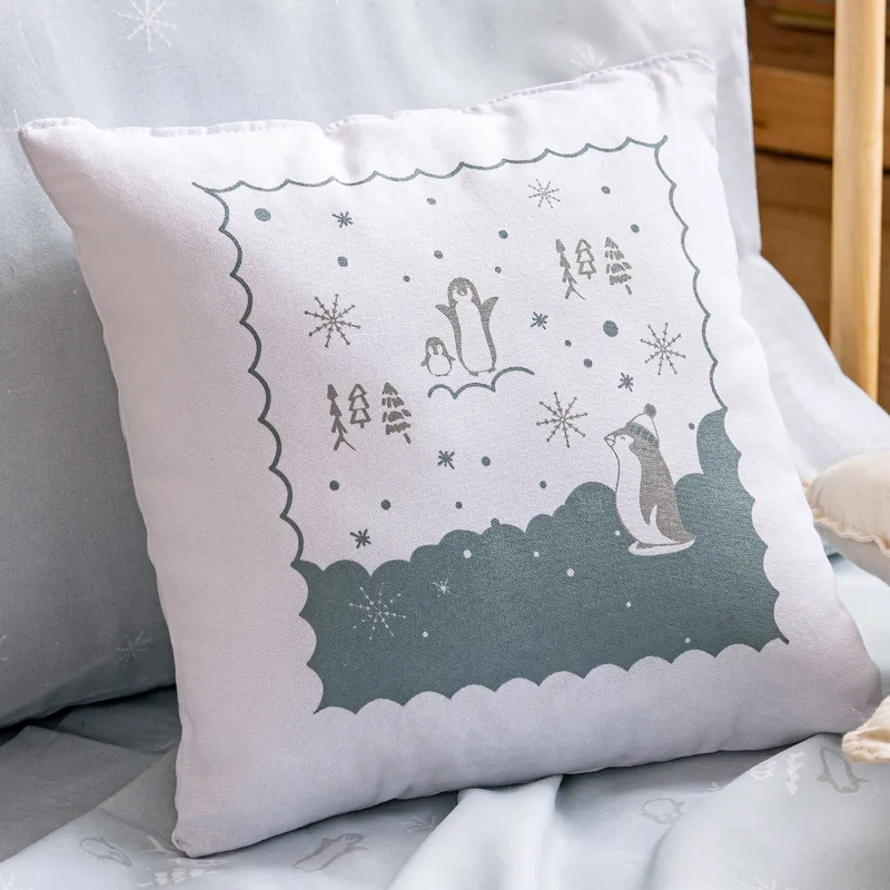 Almohadón Infantil Pingüinos en Multicolor - Textiles, Uruguay | Arredo