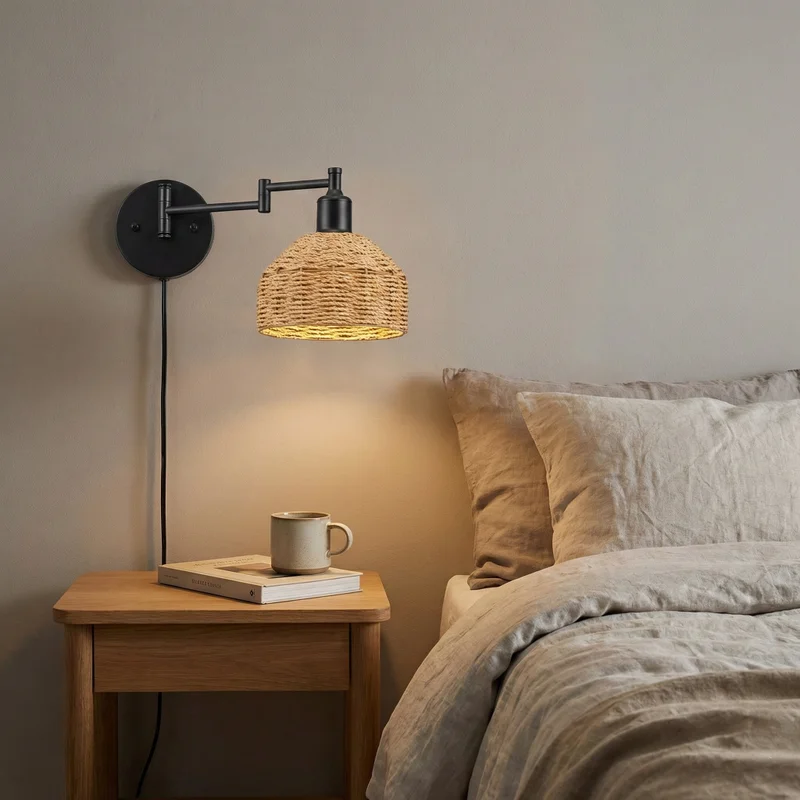 Aplique de Pared Braid Swing en Madera natural - Iluminación, Uruguay | La Perla, vista 3