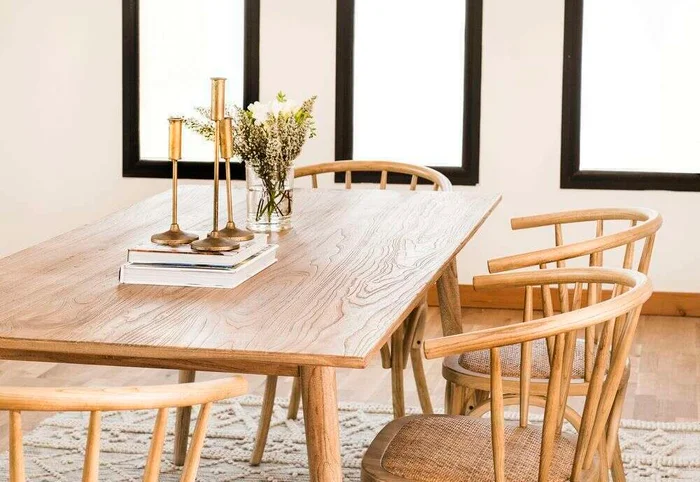 MESA COMEDOR NORDICA - OLMO NATURAL - 1.80 X 0.90 MTS en Madera natural - Mesas de comedor, Uruguay | La Iberica, vista 32
