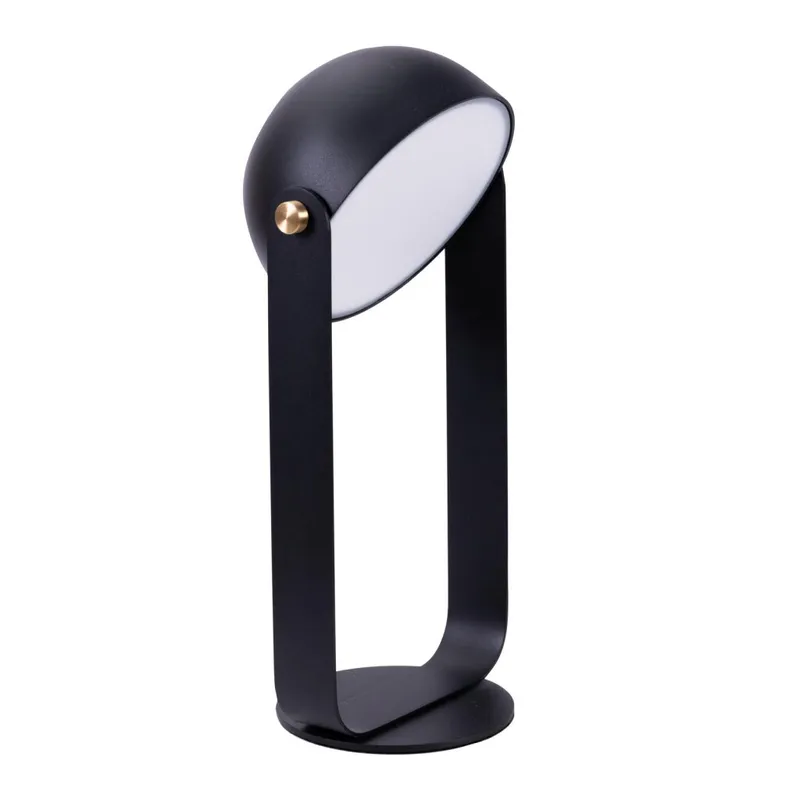 Lámpara De Mesa Metal Negro Oviedo en Negro - Lámparas de mesa, Uruguay | Divino