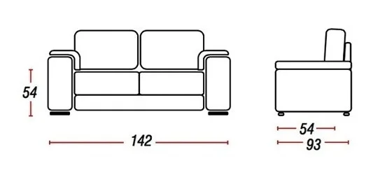 Sillon 2 Cuerpos Sofa Córdoba Pu Negro en Negro - Sillones y sofás, Uruguay | Soy Hogar, vista 4