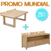 Combo Rack Maracaná + Mesa de Living Maracaná - Muebles para TV, Uruguay | Diseno Montevideo, vista 1 de 5