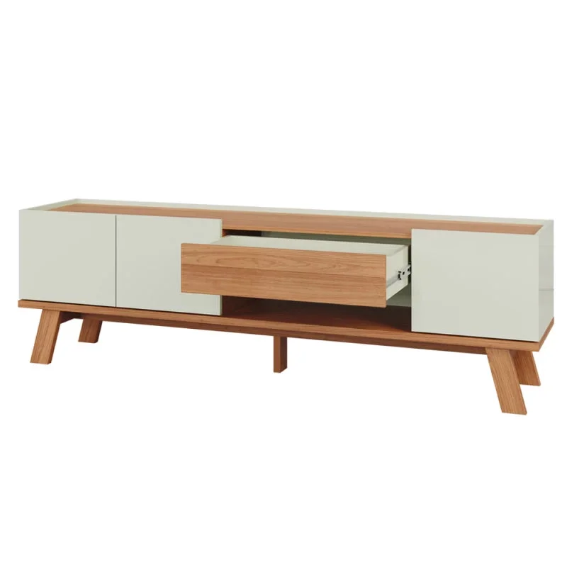 Rack 183cm Linea Lisboa 100% MDF en Madera natural - Muebles para TV, Uruguay | Balton, vista 9