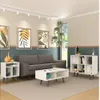 Conjunto Sala Mesa ratona+auxiliares Nogal - Mesas de living, Uruguay | Que Sal Muebleria, vista 3 de 9