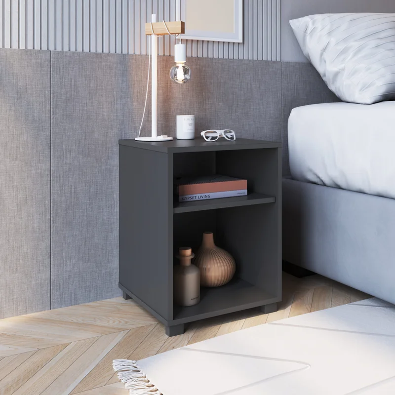 Mesa de Luz Gris en Gris - Mesas de luz, Uruguay | RM Muebles y Deco, vista 4