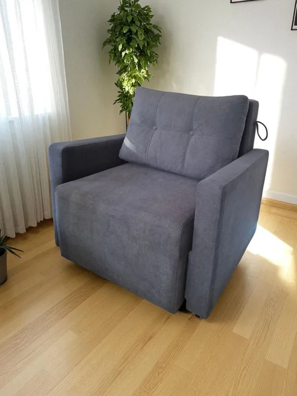 Sofacama Butaca da vinci - Muebles Da Vinci en Gris - Butacas, banquetas y puffs, Uruguay | Muebles Da Vinci, vista 5