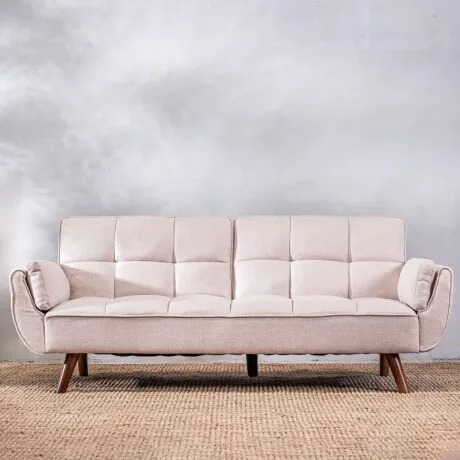 Sofá Cama Frida 3 Cuerpos - Beige en Beige - Sillones y sofás, Uruguay | Aihaus
