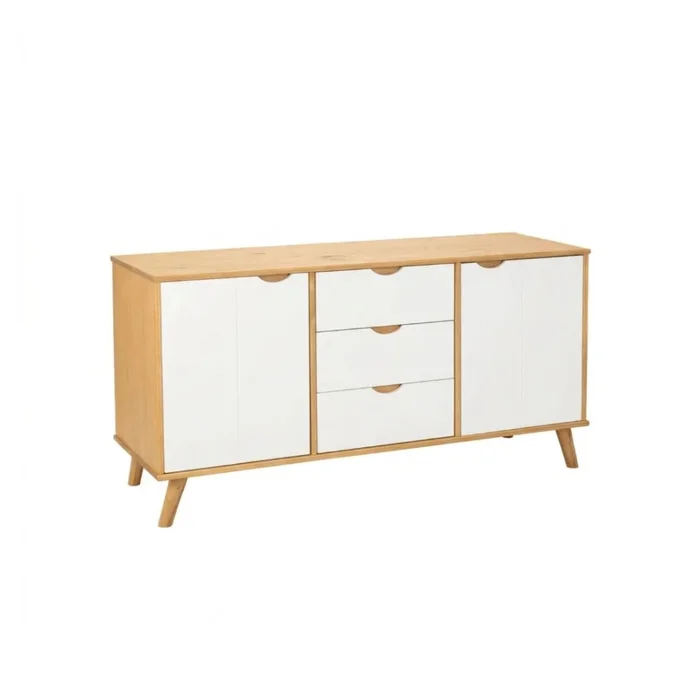 Aparador 2 Puertas 3 Cajones Blanco - Línea Berlín - Muebles para TV, Uruguay | Ecowood, vista 2