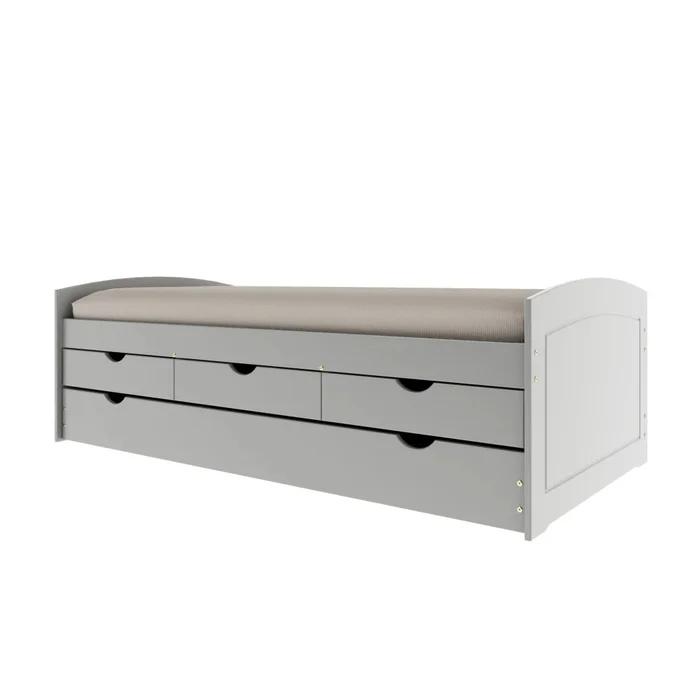 Cama Marinera Madera Maciza Con Cajones - Max - Gris en Gris - Dormitorio, Uruguay | Ecowood, vista 2