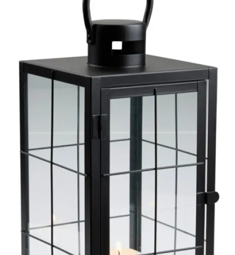 Farol VILLADS W16xL16xH36cm negro en Negro - Velas y Portavelas, Uruguay | JYSK