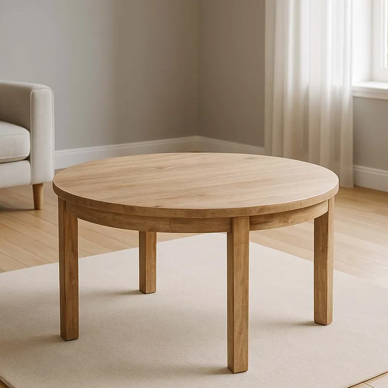 Mesa De Comedor Madera Natural-beige Mango en Madera natural - Mesas de comedor, Uruguay | Divino
