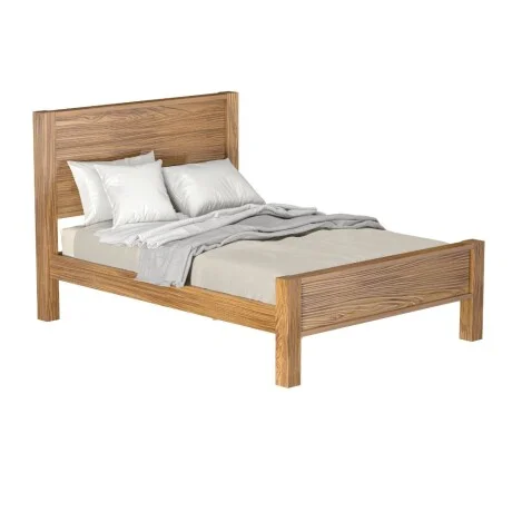Cama 2 plazas Linea El Dorado en Madera natural - Dormitorio, Uruguay | La Cueva Muebles, vista 9