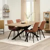 Mesa de comedor NORTOFT 95x200 roble/negro en Roble/negro - Mesas de comedor, Uruguay | JYSK, vista 3 de 5