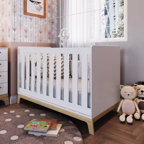 Cuna 3 En 1 en Blanco - Dormitorio, Uruguay | RM Muebles y Deco
