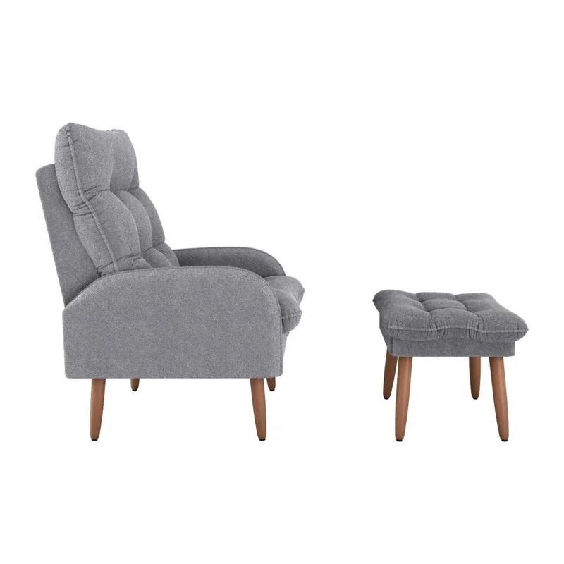 Kit Poltrona + Puff Relax - Gris en Gris - Sillones y sofás, Uruguay | Ecowood, vista 5
