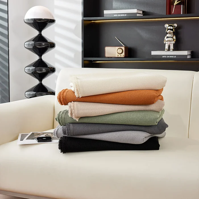 Manta sillón y cama 180x300cm - caqui en Beige - Textiles, Uruguay | Buho Store, vista 6