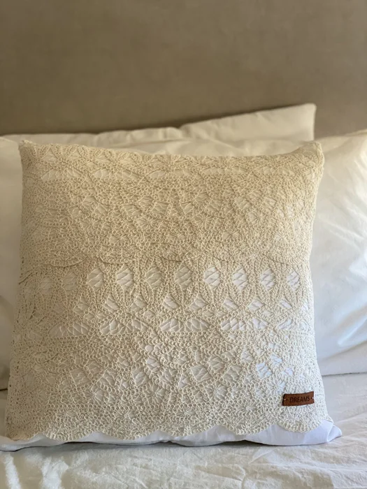 Almohadón Crochet – 50×50 en Beige - Textiles, Uruguay | Dreams On Time, vista 9