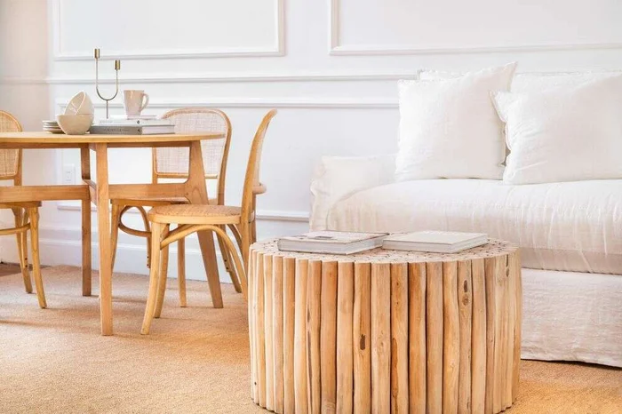 MESA COMEDOR DINAMARCA - 1.10 MTS - ALAMO NATURAL en Madera natural - Mesas de comedor, Uruguay | La Iberica, vista 8