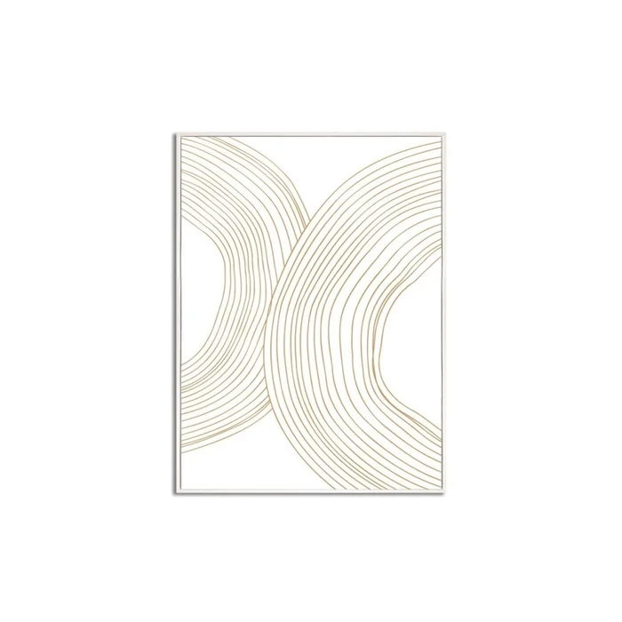 CUADRO CANVAS 30x40cm MARCO FIGURAS BEIGE 3 en Beige - Decoración de pared, Uruguay | Koz