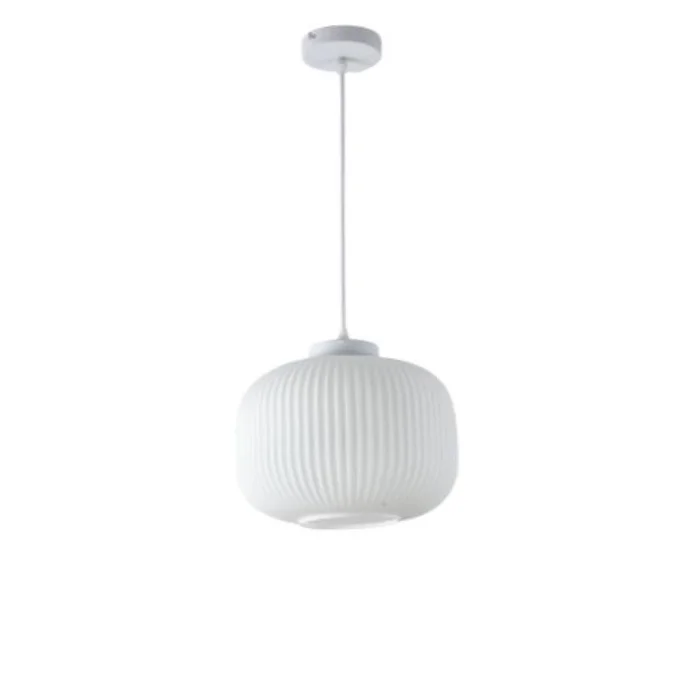 Luminaria Colgante Pirce Medium Blanca en Blanco - Lámparas colgantes, Uruguay | Serlux