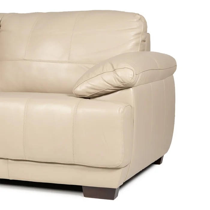 Sofá Tucson - Cuero Básico - 3 cuerpos - 519 (Beige) en Beige - Sillones y sofás, Uruguay | Nyr, vista 4