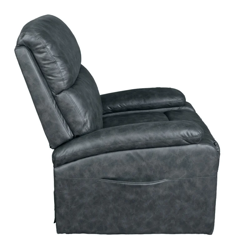 Recliner C/lift 1 Cuerpo Tela Gris Dublin Grafito en Gris - Sillones y sofás, Uruguay | Divino, vista 7