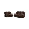 Juego De Living Reclinable 3+2 Pu Cuerina Comedor en Marrón, Uruguay | Soy Hogar, vista 1 de 4