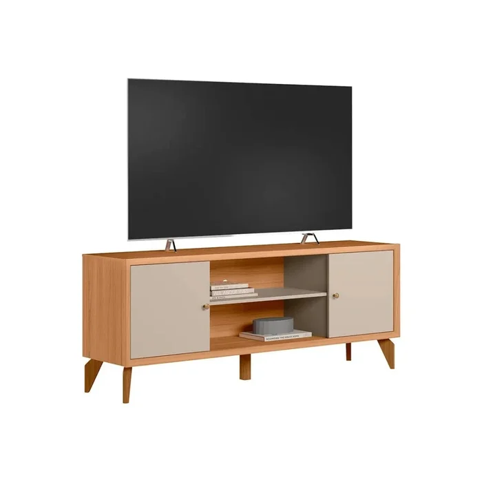 Rack para TV Porto - Línea Haus en Madera natural - Muebles para TV, Uruguay | Ecowood, vista 3