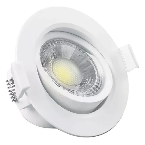 Downlight LED Neptuno 5W Luz Cálida en Blanco - Lámparas colgantes, Uruguay | Serlux