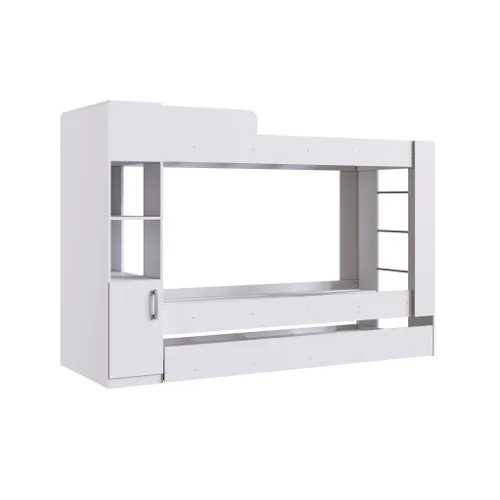 Cama Marinera Bicama Juvenil Dormitorio Cama Auxiliar Doble en Blanco - Dormitorio, Uruguay | Soy Hogar