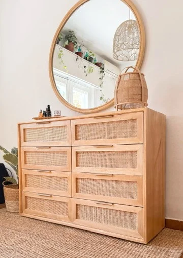 Cómoda de 8 cajones en Madera natural - Cómodas, Uruguay | Decoramuss, vista 3