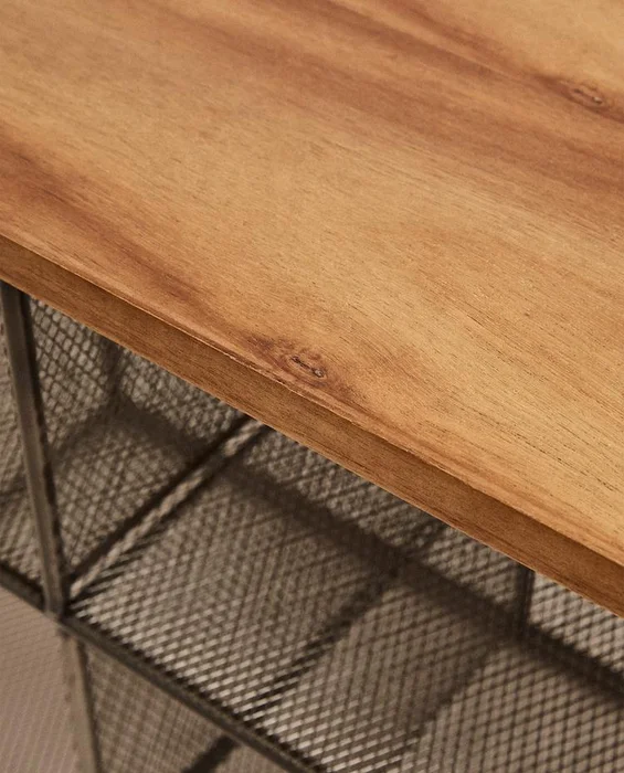 BANCO ZAPATERO DE METAL Y MADERA en Madera natural - Aparadores y recibidores, Uruguay | Zara Home, vista 6