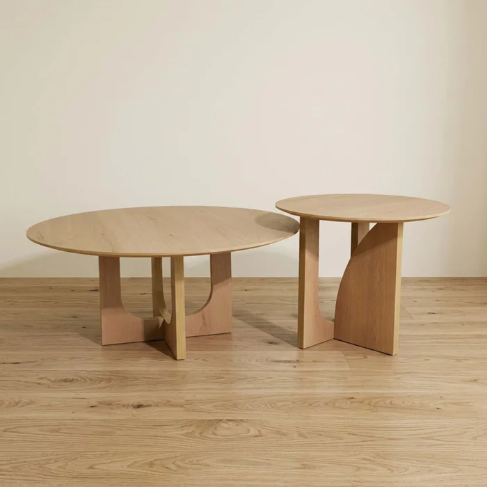 Mesa Ratona Melamina Natural-beige Savia Natural en Madera natural - Mesas de living, Uruguay | Divino