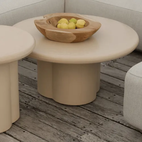 MESA LIVING OLBIA en Beige - Muebles para el exterior, Uruguay | Masinfinito Casa
