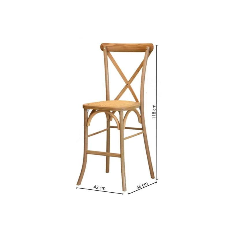 Butaca de bar Vienesa en Beige - Butacas, banquetas y puffs, Uruguay | La Cueva Muebles, vista 3