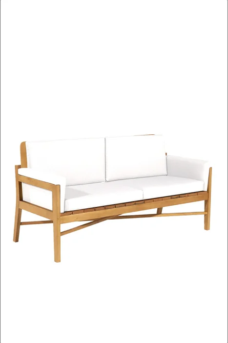 SOFA LACUNA 2 LUGARES ACQUABLOCK CRUDO 156x70x79CM JATOBA - Muebles para el exterior, Uruguay | Vinibel