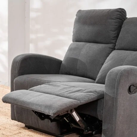 Sillón Reclinable Taos 2 Cuerpos Gris en Gris - Sillones y sofás, Uruguay | Aihaus, vista 5